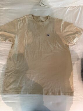 Brixton Short Sleeve Crew Tee in Beige